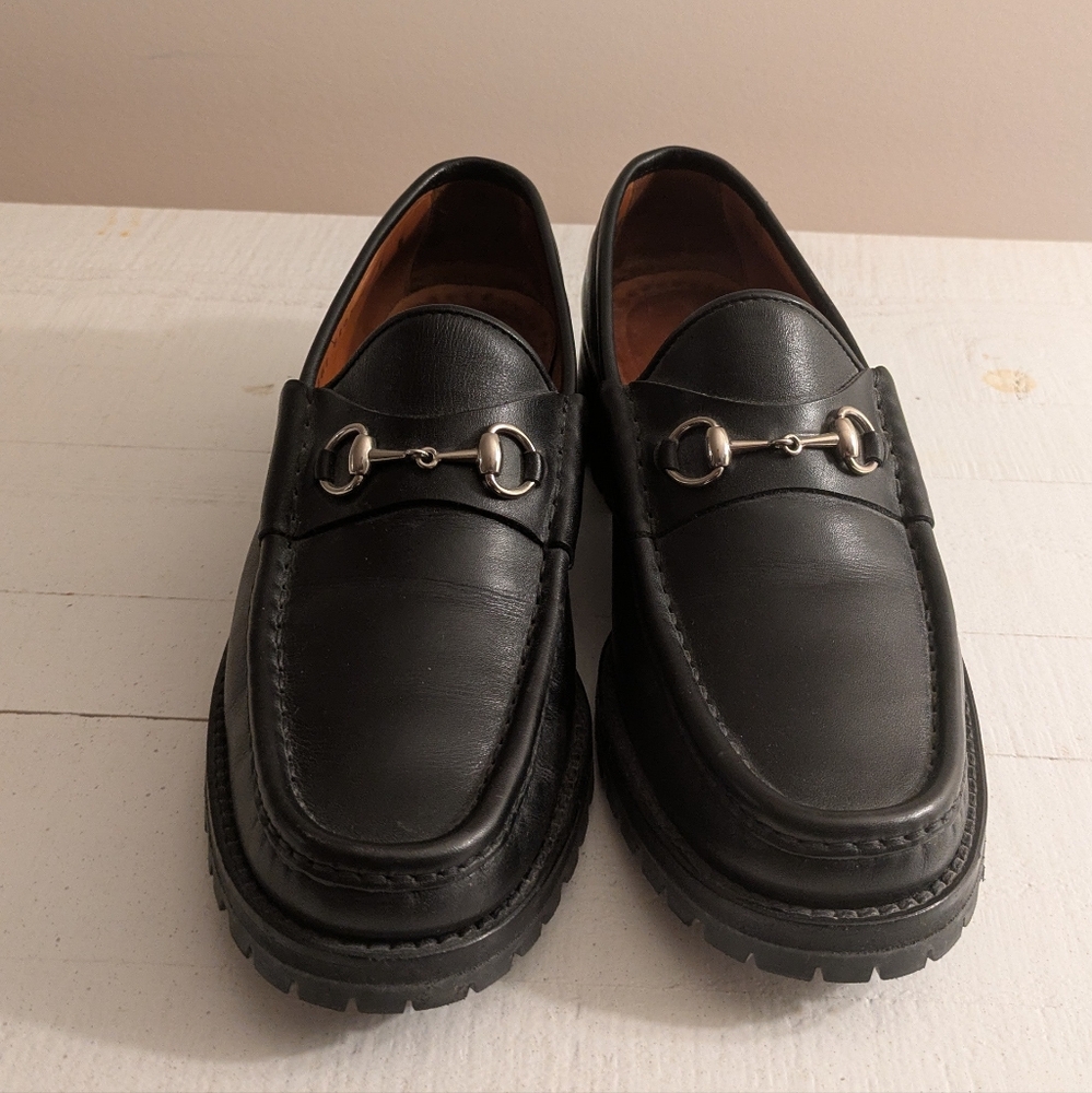 Women's Gucci leather loafers